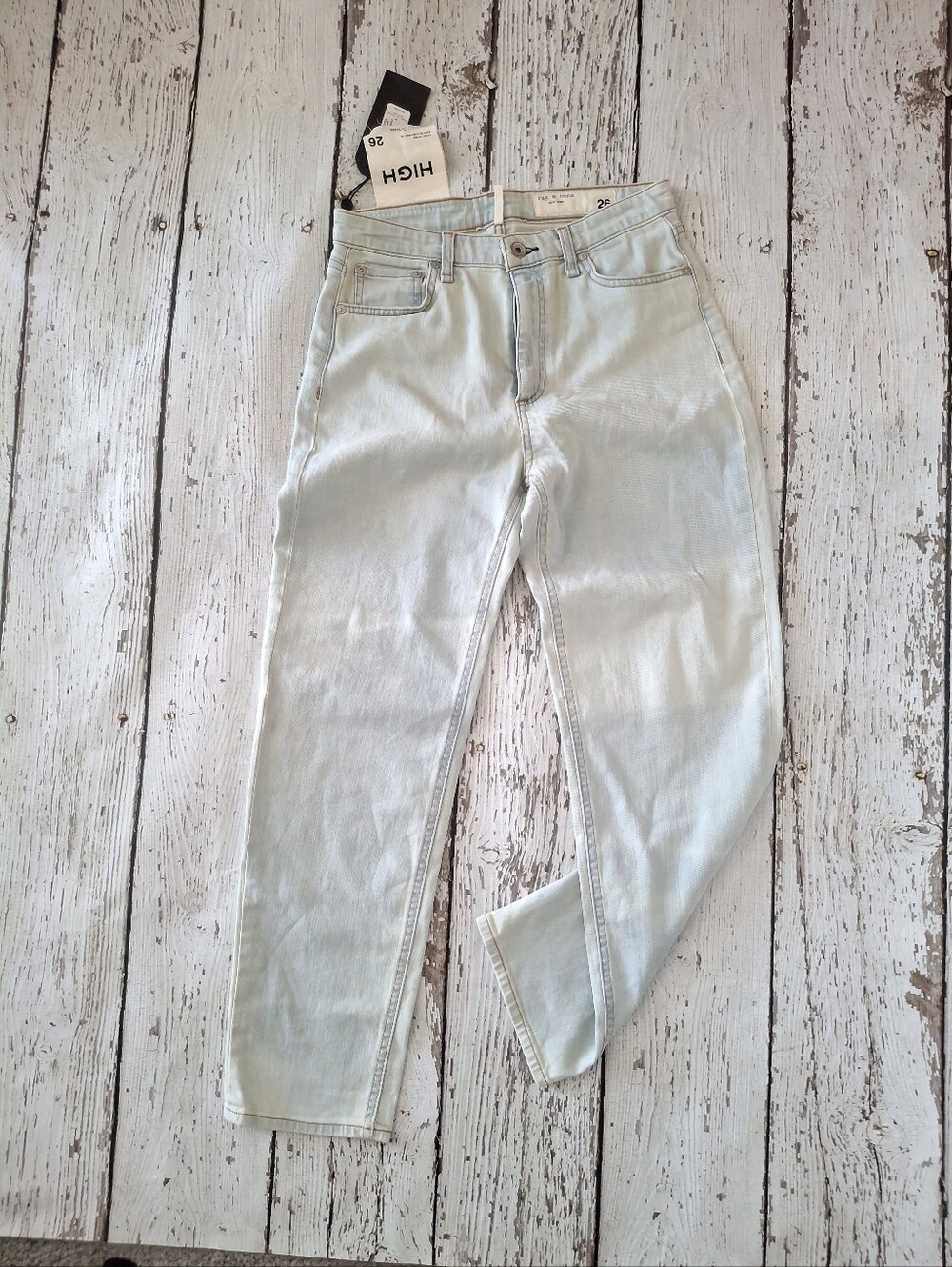 Rag & Bone High-Rise Ankle Cigarette Jeans